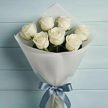 Букет 7 Белых роз Эдлесс Лав в Кардымово