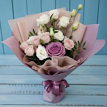 Букет цветов из:  Розы и Лизиантусы #REPLACE_PRED# Кардымово