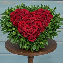 Цветочная композиция из Розы в виде сердца #REPLACE_PRED# Кардымово