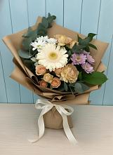 Букет цветов из:  Герберы и Хризантемы в Кардымово