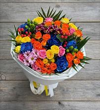 Букет цветов из:  Розы и Хризантемы в Кардымово