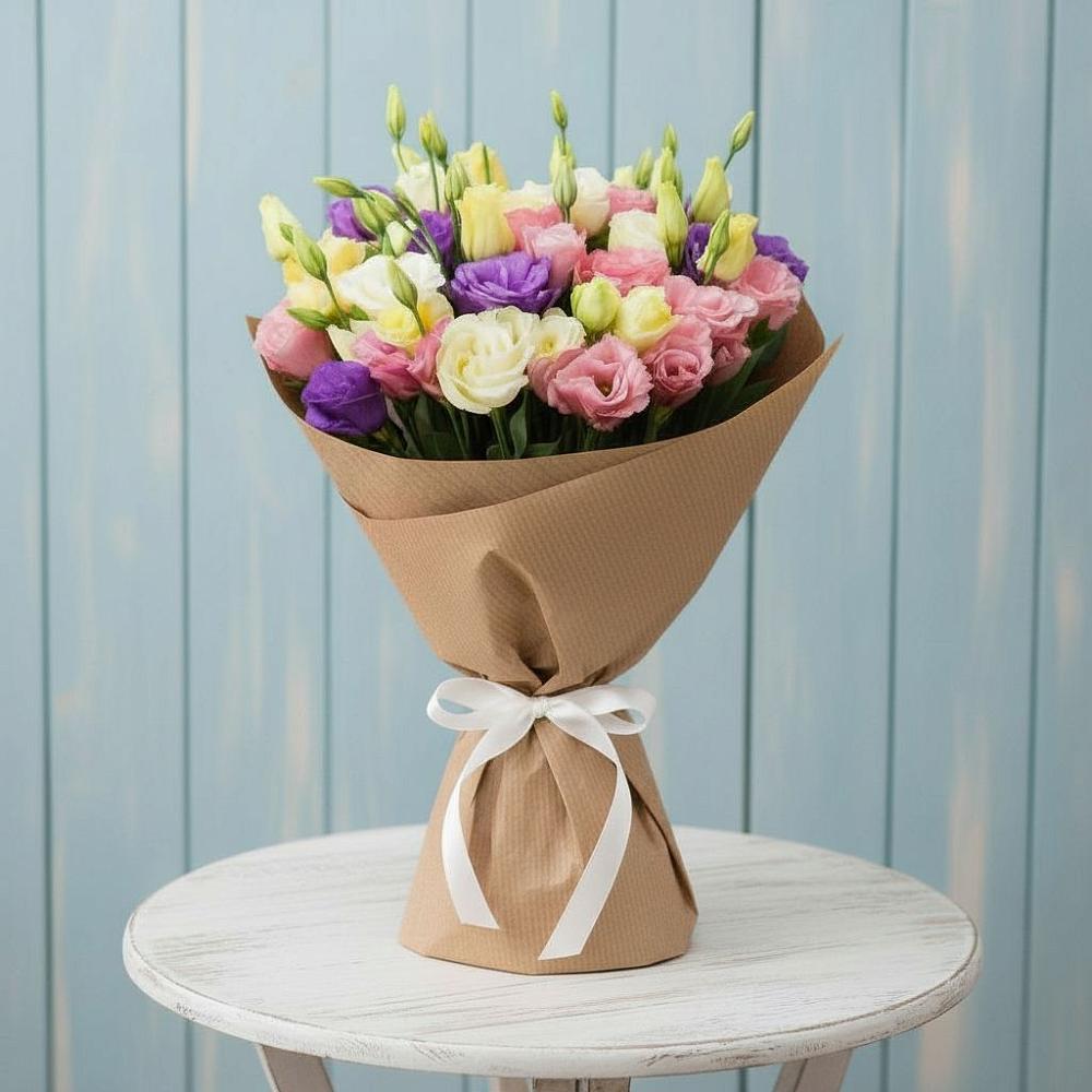 Букет цветов из: Лизиантусы в Кардымово