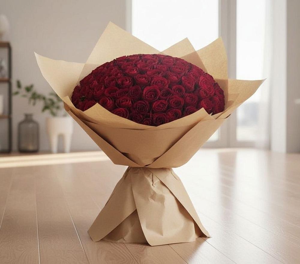 Букет 101 Красная роза в Кардымово