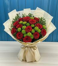 Букет цветов из:  Розы и Хризантемы в Кардымово