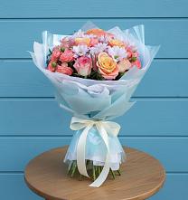 Букет цветов из:  Хризантемы и Розы #REPLACE_PRED# Кардымово