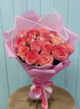 Букет 15 Розовых роз Равель в Кардымово