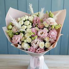 Букет цветов из:  Альстромерии и Розы в Кардымово
